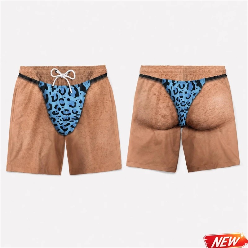 Trunks Board Surf - Calções de Banho Masculinos Divertidos com