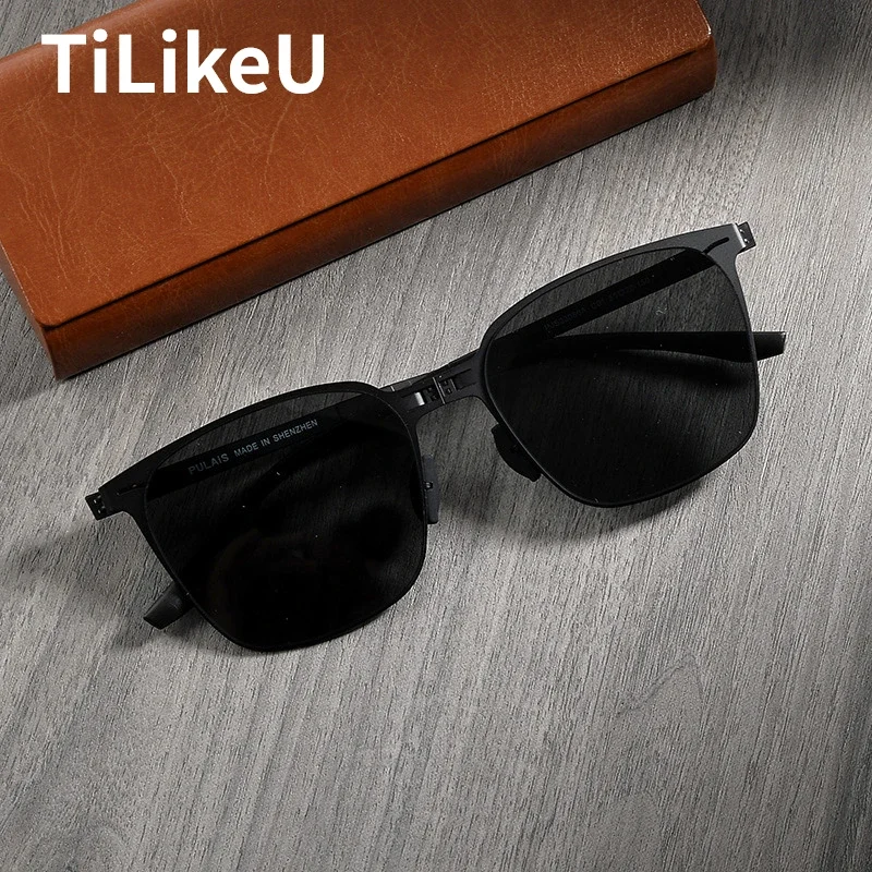 Sunglasses Aviator Polarized - Óculos de sol dobráveis quadrados de