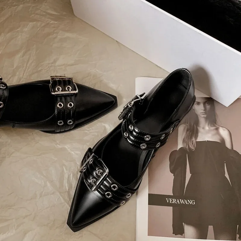 Casual Sandal Leather - Sapatos femininos designer de luxo bombas