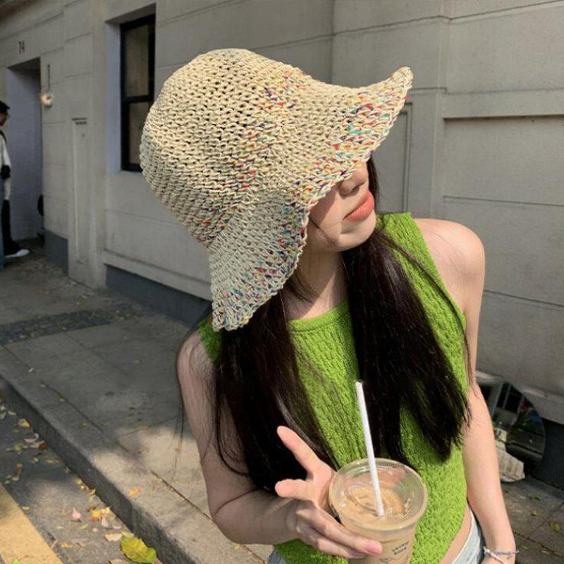 Chapéu de Palha Arco-Íris Femi - Bucket Hat Straw avaliação e preço